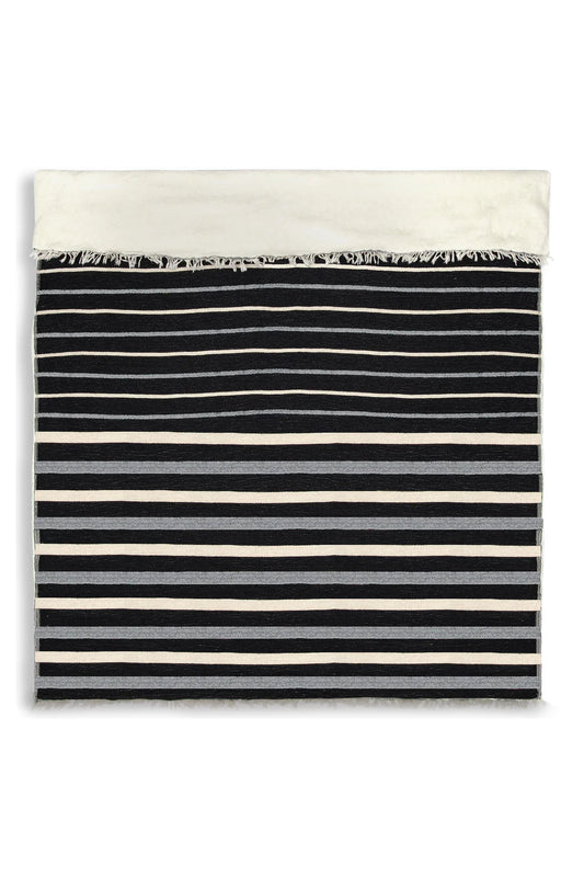 THE WINSLOW | Striped Linen Blend – Fleece Throw