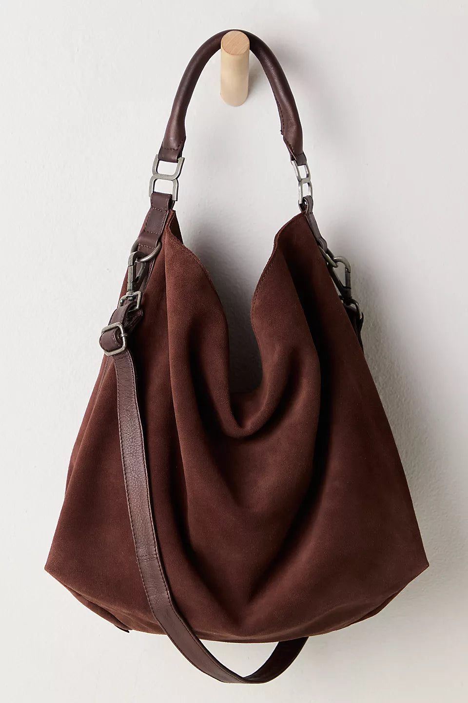 free people suzie suede slouch tote