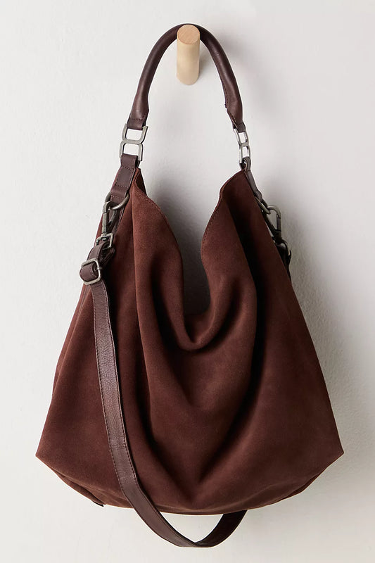 free people suzie suede slouch tote