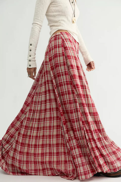 Ives Mid-Rise Pull on Maxi Skirt
