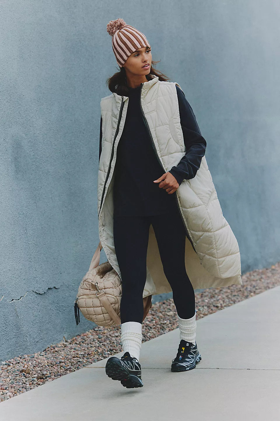 On the move Packable Vest - Muted Beige