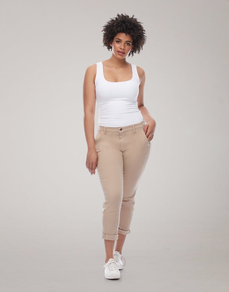 Malia Classic Rise Relaxed Slim - Sandcastle