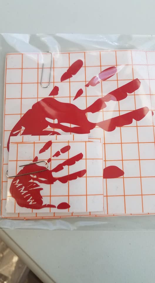 MMIW Handprint Decal