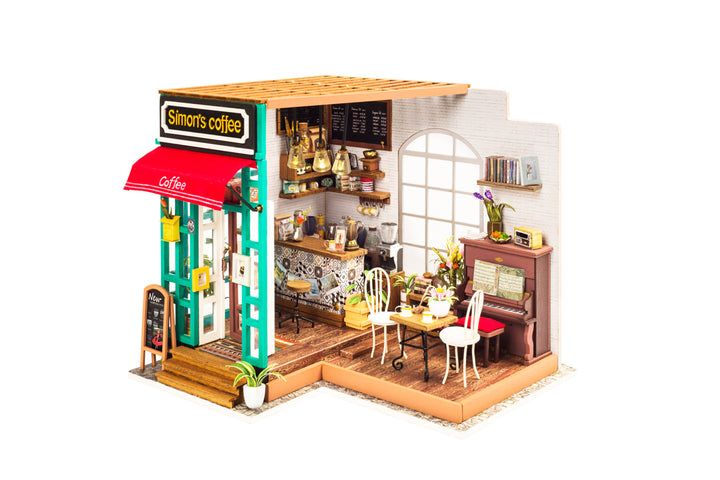 DIY Miniature House Kit: Simon's Coffee