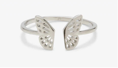 Fly Away Ring - Size 6, Silver
