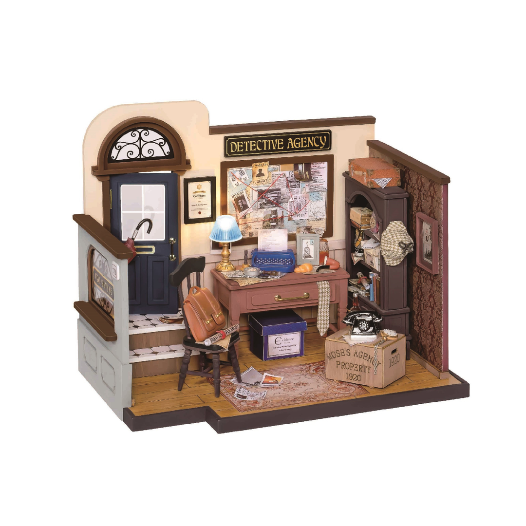 DIY Miniature House Kit: Mose's Detective Agency
