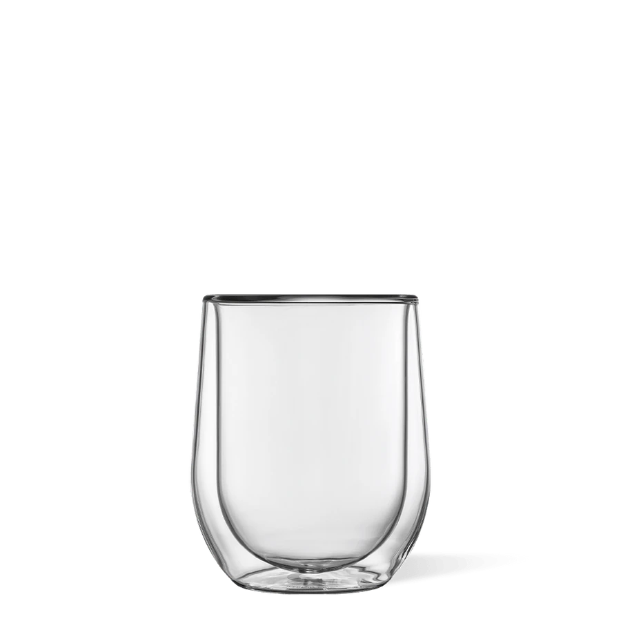 Double Walled Stemless Wine Glass Set